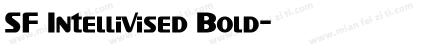 SF Intellivised Bold字体转换